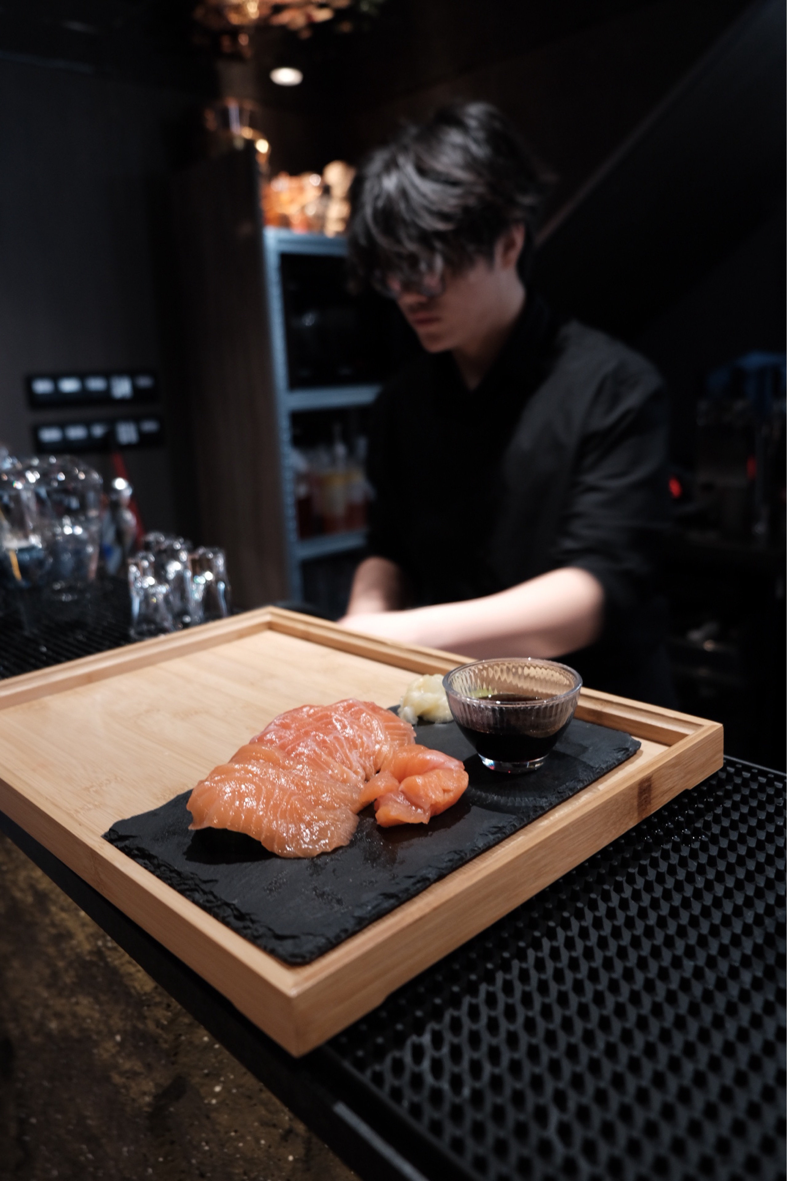 Friday salmon sashimi, half price
